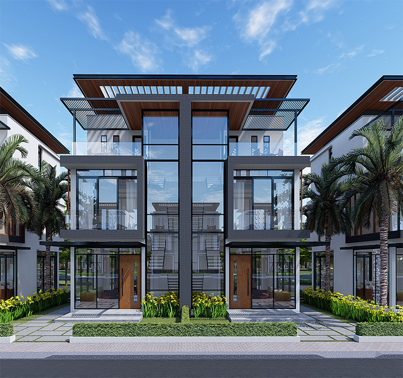 Villa Song Lập 1 Hướng Vườn Quốc Hương Resort-Long Hải